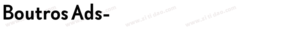 Boutros Ads字体转换